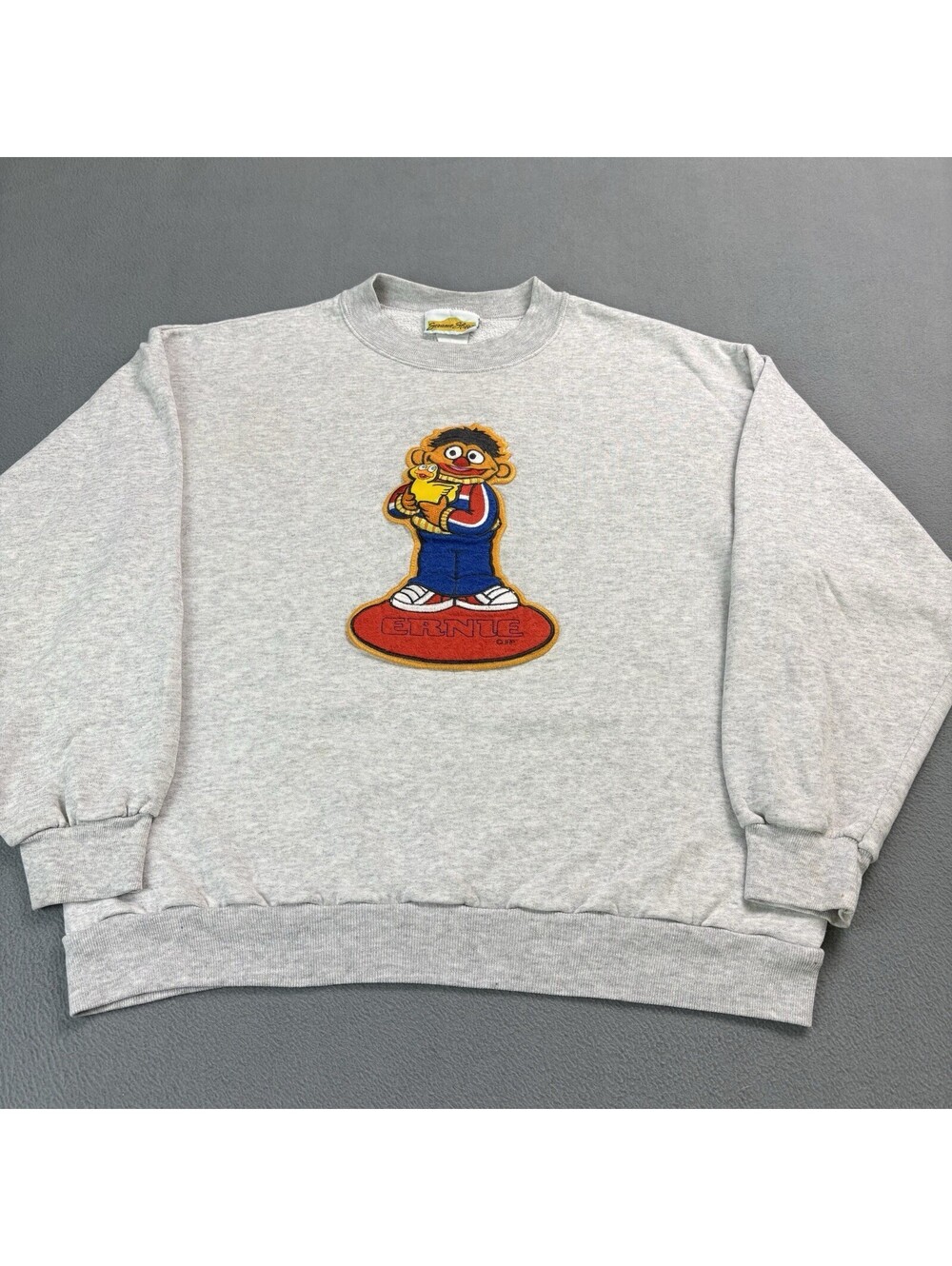 Vintage 90s Sesame Street Ernie Crewneck Sweatshirt Size Large (Fits Smaller)